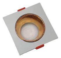Comprar Base Lampara Spot Ojo De Buey Empotrable+sóc. Gu10 Cuadrada