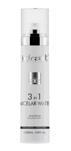 Idraet Agua Micelar 3 En 1 Limpieza Facial 200ml