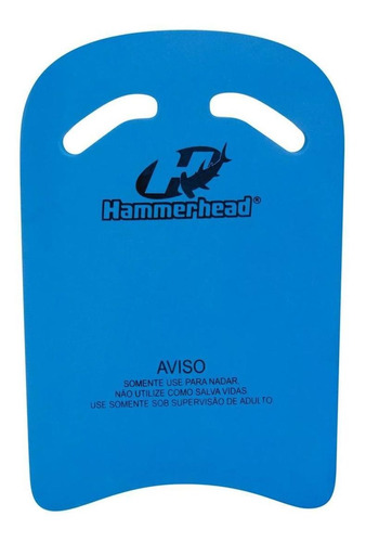 Prancha Natação Com Orifício Eva 40x27cm Treino Hammerhead Cor Azul