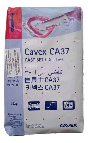 Alginato Cavex Ca 37 Fast. 453gr. Para Impresiones Dentales.