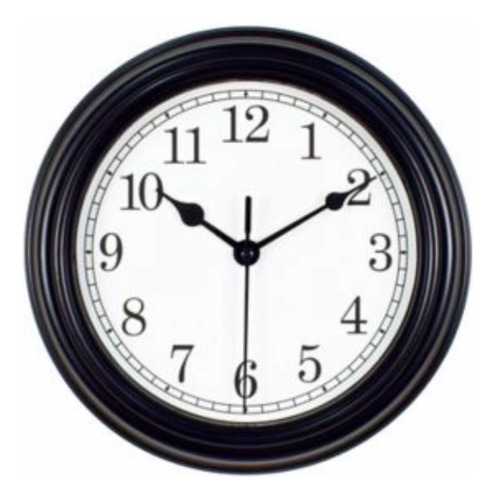Reloj Pared 22cm Antique Negro/blanco Promoción Hasta Agotar