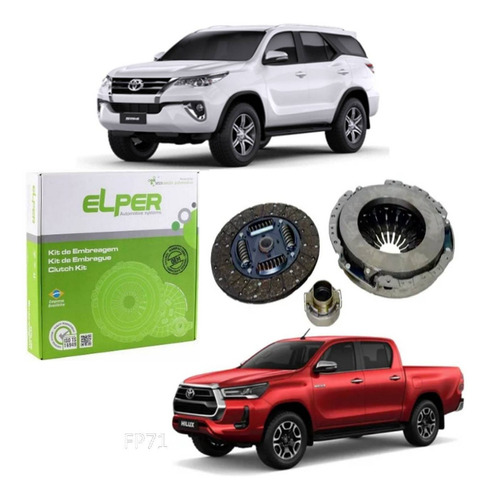 Kit Embreagem Hilux Pick-up Sw4 2.5 3.0 D4d 2005 2006 2007..