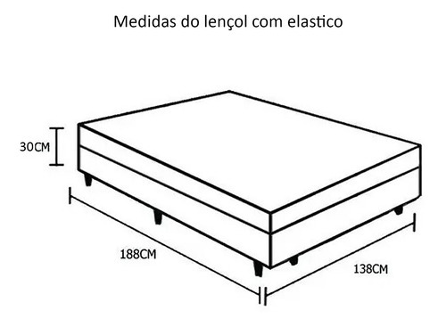 Jogo De Lençol Cama Box Casal 3 Peças 400 Fios Micropercal Cor Branco Desenho Do Tecido Liso