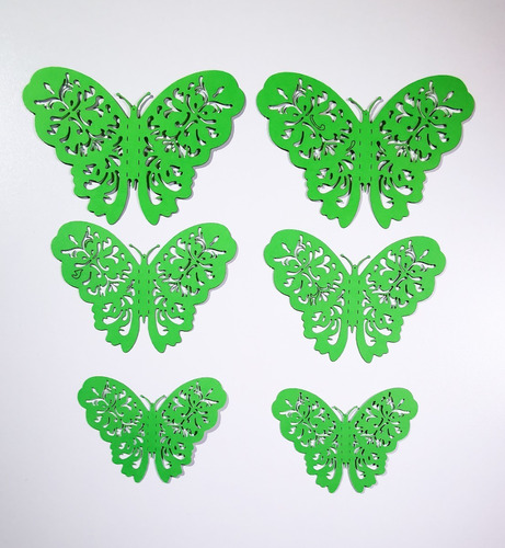 Mariposas De Papel Troquelas Para Decoración X 6 Unidades