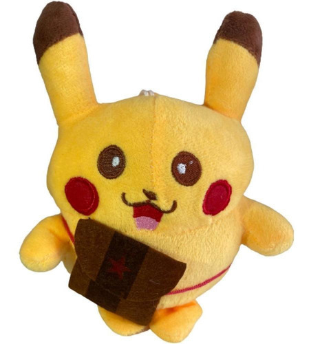 Pokemon Pikachu Bolsa Aventureiro Pelúcia 15cm