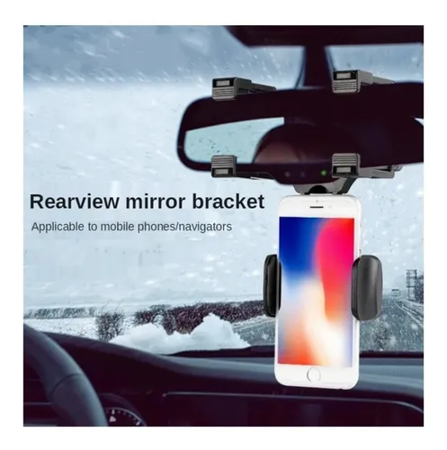 Soporte De Celular Auto Para Espejo Retrovisor