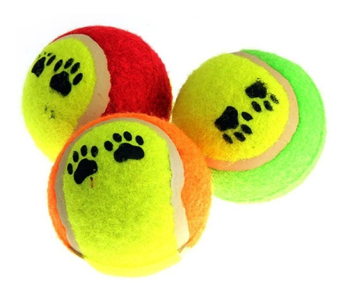 Juguete Para Perro Set De Tres Pelotas De Tenis