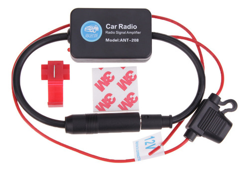 12v Coche Fm Am Radio Antena Recepción De Señal Amplificador