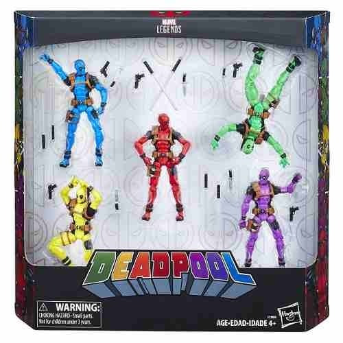 Figura de acción  Marvel Deadpool Deadpool Rainbow Squad - 5-Pack C3989 de Hasbro Legends Series