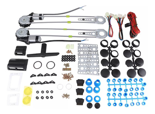 1 Par Kit Para Vidrios Eléctricos Puertas Universal 12v