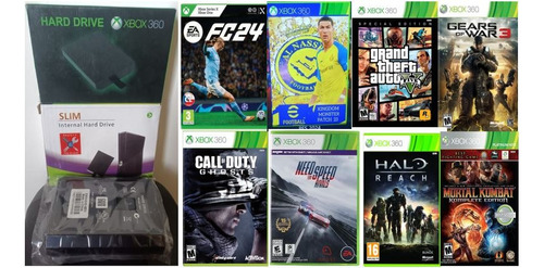 Disco Duro Xbox 360 500 Gb 5.0 Rgh Fifa Y Pes 24 +100titulos