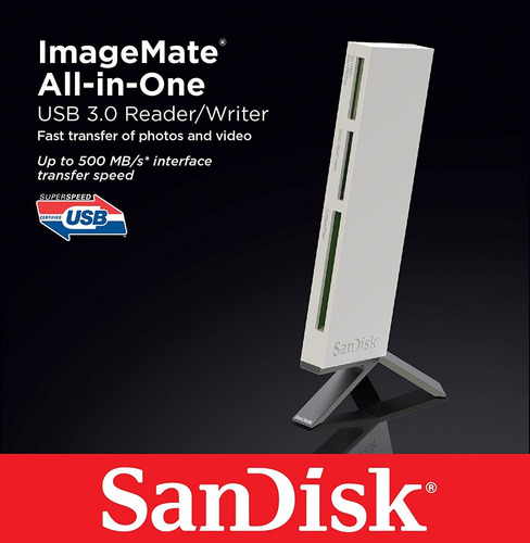 Sandisk Imagemate Todo En Uno Usb 3.0 Lector / Grabador Sddr