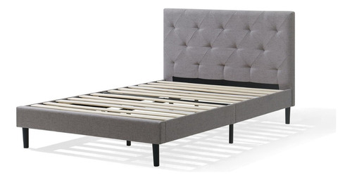 Cama plegable Nooz Prime Cabecera Capitonada individual color s/c fabricada en madera