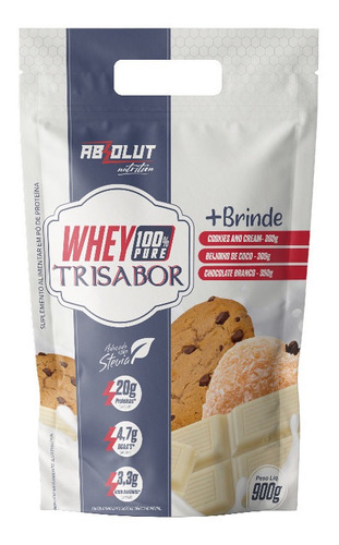 Whey Trisabor Proteina 100% Pure 900g Absolut - Lançamento