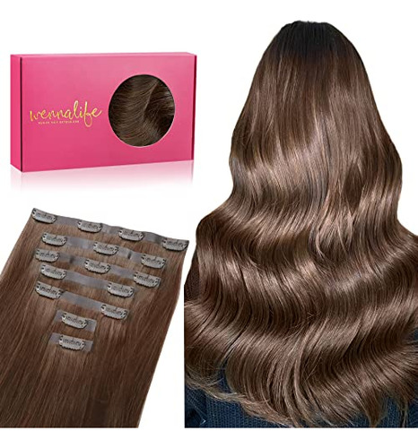 Wennalife Clip Sin Costura En Extensiones De Pelo, 16 N9pmk