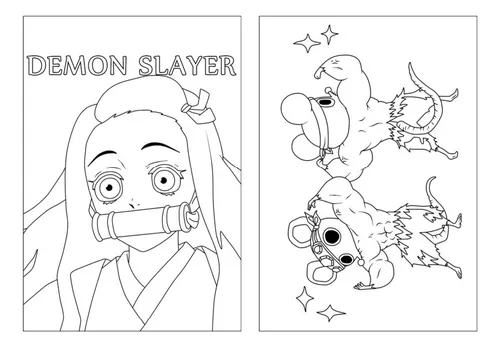 Demon slayer para colorir e pintar - Imprimir Desenhos