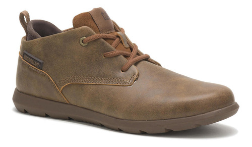 Zapatilla Hombre Roamer Mid Café Cuero Cat