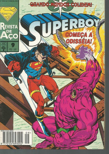 Superboy 09 1ª Serie - Abril 9 - Bonellihq Cx10 B19
