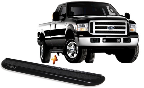 Estribo Plataforma Preto F250 F350 Simples 179 Cm Longo