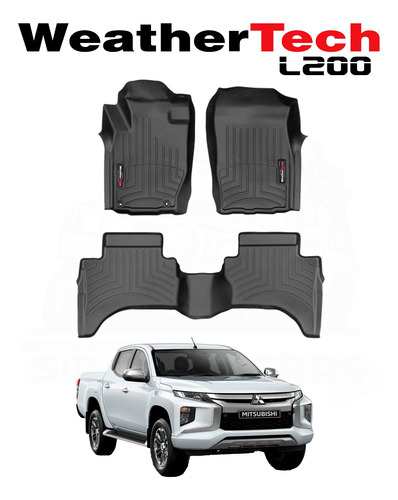 Alfombras Tipo Bandeja Weathertech Para Mitsubishi L200