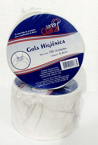 Kit Com 20 Rolos De Gola Higiênica Santa Clara Com 100 Un