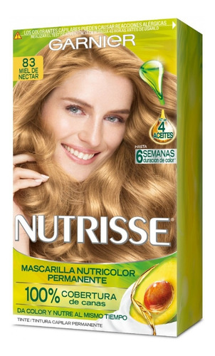 Kit Coloración Permanente Nutrisse Tono 83 Oro X 45gr