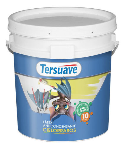 Cielorrasos Pintura Latex Tersuave Antihongos 10 Lt 