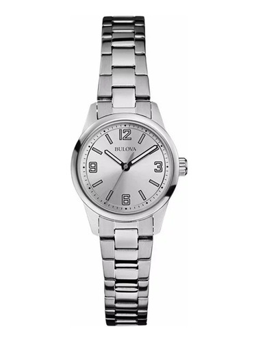 Reloj De Mujer Bulova Clasico Acero + Regalo !!!