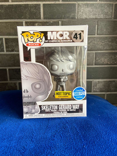 Funko Pop! Skeleton Gerard Way 41 Mcr Silver Hot Topic