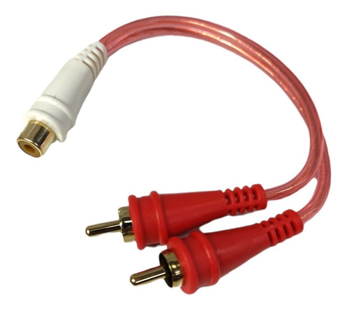 Cable Y Griega 1 Rca Hembra A 2 Rca Macho Audiopipe 15cm