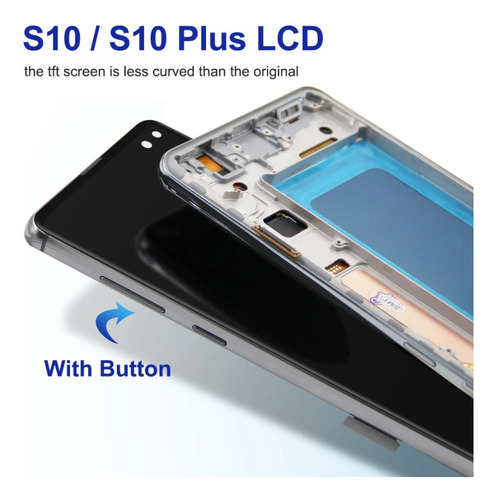 Imagen 6 de 6 de Pantalla Lcd+marco Compatible Con Samsung S10 Plus S10+ G975