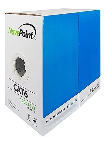 Cable De Red Ethernet Cat Navepoint Cat6 (cmr), 1000 Pies, R