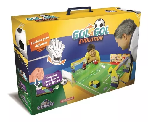 Futebol de mesa infantil pebolim moderno fliperama completo gol a gol  brinquedo campo botao