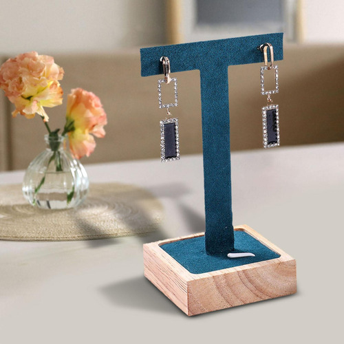 2x T Shaped Earring Display Holder Shelf Jewelry Stand