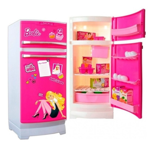 Heladera De Barbie Con Accesorios Juego De Cocina  Lepotoys 