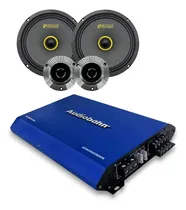 Comprar Paquete Amplificador 4 Ch+set De Medios 6.5 Reactive Bass