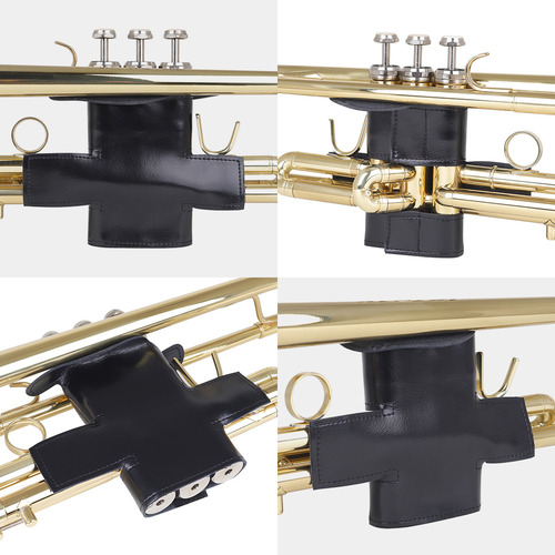 / Protector De Válvula Trumpet Valve Guard, De Piel Negra,