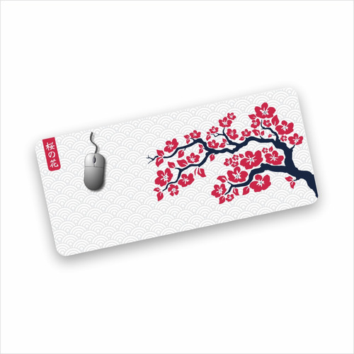 Mouse Pad Sakura Blossom Impermeable 40x90cm Envio Gratis