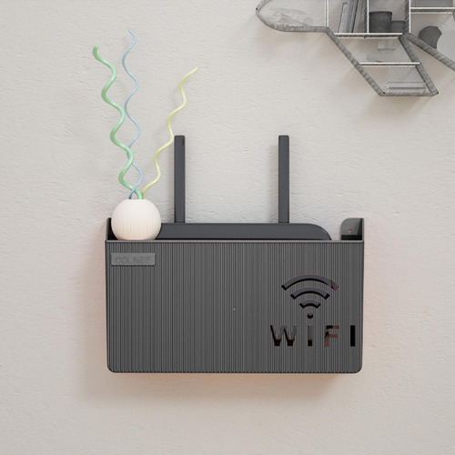 Soporte De Pared Para Enrutador Wifi Caja De Almacenamiento