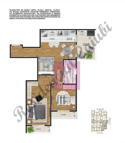 Imagem 5 de 5 de Apartamento Com 2 Dormitórios À Venda, 56 M² Por R$ 311.630 - Jardim Pilar - Santo André/sp - Ap2111