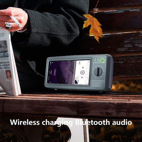 Cargador Móvil Inalámbrico Tres En Uno De Audio Bluetooth