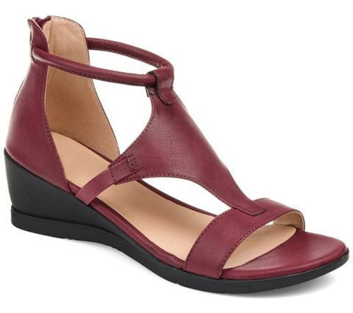 Sandalias Estilo Romano Con Tacón De Cuña