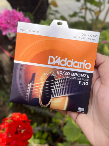 Cuerdas De Guitarra Electroacustica Daddario Bronce 010-47