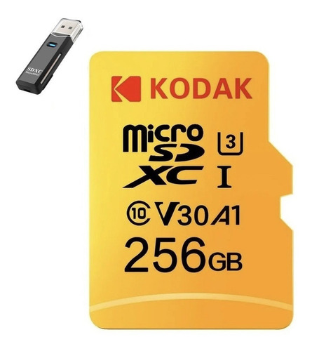 Tarjeta Memoria Micro Sd Kodak 256gb 4k Uhs-1(u3) A1 Clase10