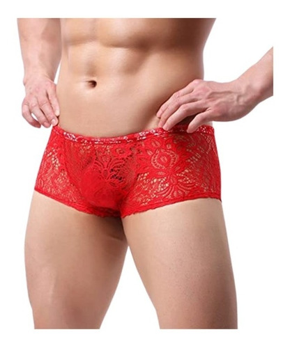 Boxer Hombre Lencería Con Encajes Mini Boxer Masculino