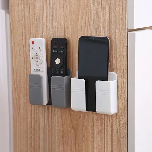 10 Suporte De Parede Para Celular Controle Plástico Branco