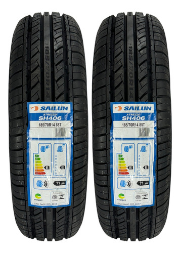 Kit 4 Pneus Sailun 185/70r14 88t Atrezzo Sh406 Onix + Brinde