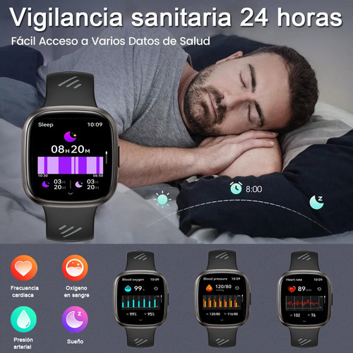 Hombre Mujer Reloj Inteligente Bluetooth Llamada Smartwatch