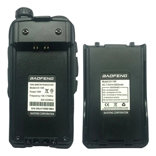 Bateria Original Handie Baofeng Uv10r 5800 Mah