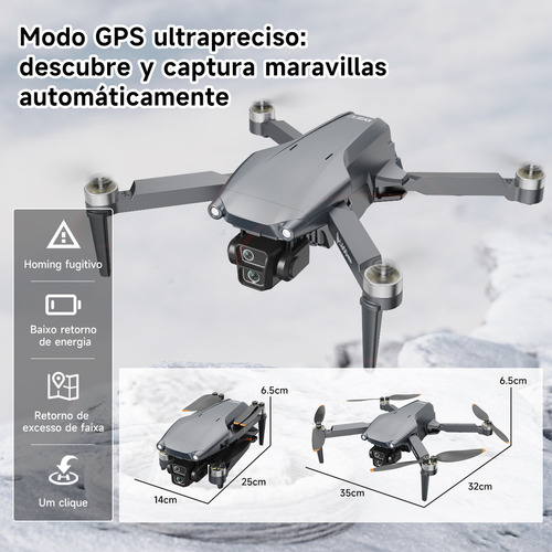 Mini Drone Profesional Gps Controlador Avanzado Pantalla L6001, SJRC 8k L600-1PRO MAX L600-1PRO 2
